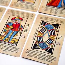 Tarot De Marseille For Beginners In Spanish, Illustrated Tarot Cards With Meanings For Easy Interpretation, Learn To Read Tarot With The Classic Tarot De Marseille, Spanish Version