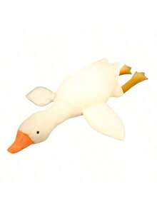 1pc 2025 New Cute Big White Goose Pillow - Soft Sleeping Pillow Doll - Suitable For Surprise Atmosphere, Festival Celebrations, Birthday Gifts, And Christmas Gifts.