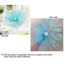 仿真巨型纱花婚礼背景纱大白花墙路引DIY派对舞台家居房间装饰 - 彩色 - 查看 11