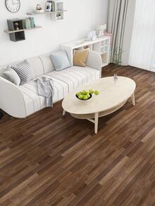 1卷，宽40厘米（15.75英寸），多种长度和颜色可选。自粘式，撕开即可粘贴，可移除，不留残胶，防水，防滑，耐刮擦。优质PVC乙烯基地板贴纸，简约现代深灰色木纹纹理印花，装饰性强，易于粘贴，适用于厨房、浴室、洗衣房、卧室、客厅、全屋地板翻新、出租房装饰。 - 彩色 - 查看 3