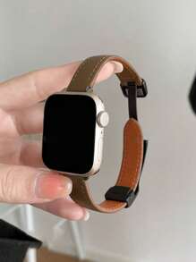 1 条复古皮革磁性表带，兼容 38/40/41/42/44/45/49 毫米 Ultra/Ultra2/SE/SE2/9/8/7/6/5/4/3/2/1，适合作为返校礼物 - 焦糖色 - 查看 2