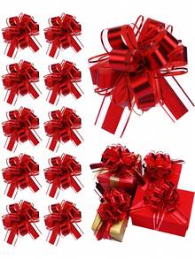 10pcs-Drawstring Bow Gift Wrapping Ribbon Drawstring Bow For Christmas, Wedding Baskets, Valentine's Day, Multi-Color Wrap Accessories For Gift Wrapping, Holiday Decorations, Drawstring Bow Ribbon Gift, 6 Inch Soft Color Gift Wrapping Bow, Perfect For Mother's Day Gifts, Weddings, Birthdays, Graduation Party Baskets, Holiday Decorations In Spring And Summer