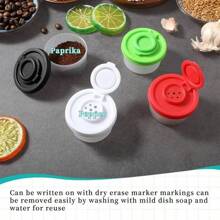 1/2/4 Pcs Salt And Pepper Set, Mini Durable Salt And Pepper Shaker Set, Spice Jars, Salt Container, Plastic Pepper Bottle With Airtight Lid Transparent, Kitchen Accessories, Spice Storage Box, Travel Seasoning Bottles Suitable For Home Kitchen, Outdoor Camping, Picnic, Beach, BBQ, Lunch Box, Portable Accessories