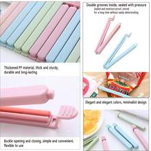 5pcs Bag Clips For Food Storage, Chip Clips Plastic Grip Sticks Bag Sealers For Kitchen And Home Food Storage Sealing Clip Bag Plastic Bag Sealing Clips Snack Bag  Airtight Food Preservation Clamp For Kitchen And Home