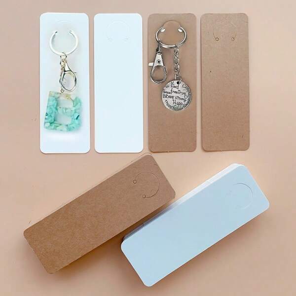 20/80/100pcs Gift Packaging Tags, Key Chains, Storage Cards, Necklace Display Cards
