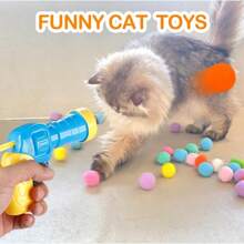 31Pcs Cat Ball Toy Launcher Gun,Cat Balls Fetch Toy,30Pcs Plush Fuzzy Balls Launcher Cat Toy For Cats With 1 Gun,Funny Interactive Cat Toys For Bored Indoor Adult Cats,Cute Kitten Kitty Toys - 預設 - 查看 7