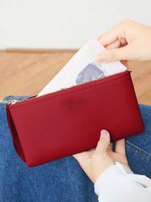 MIYIN محفظة هاتف ذكي طويلة بفتحات بطاقات وسوار معصم، حقيبة هاتف متعددة الوظائف مع جيب للعملات، محفظة بسيطة مطبوعة بحرف جرافيك من جلد البولي يوريثان مع سحاب، محفظة عصرية بسيطة للسيدات للعمل والدراسة والأعمال والهدايا والمناسبات الخاصة