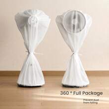 1 chiếc vỏ quạt 18 inch, màu trắng, kiểu nửa quấn, chống bụi cho quạt dùng trong nhà, chống thấm nước, chống ẩm, chống bụi, dễ dàng lắp đặt và tháo gỡ, có thể giặt và tái sử dụng, giữ cho quạt luôn sạch sẽ. Thích hợp cho trường học, nhà bếp, văn phòng, gia đình, du lịch. Có thể giặt, tái sử dụng, túi đựng, hộp đựng đồ, quà tặng Giáng sinh, quà tặng ngày lễ, quà tặng tựu trường, trang trí nhà bếp, đồ dùng gia đình, quà tặng Ngày của Mẹ, trang trí phòng ngủ, sân vườn, trang trí nhà bếp, mùa hè, bãi biển, đồ dùng cần thiết khi đi du lịch, trang trí phòng, đồ chơi mềm, tốt nghiệp. - Nhiều màu - Xem 8