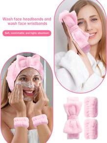53 Peças Conjunto Combinado de 32 Peças de Pincéis de Maquiagem e Esponjas de Maquiagem, 1 Peça Bolsa de Higiene Pessoal para Viagem para Mulheres, 1 Peça Faixa de Cabelo Tipo Laço Spa e 2 Peças Conjunto de Pulseiras, Pufes de Maquiagem para Base, Pó, Almofada de Ar para Líquido, Creme e Pó - Escovação, Mistura e Pincéis para Rosto