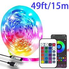 NBBUFF LED Strip Light - USB RGB Ribbon With TV LED Backlight, Synchronized Color-Changing Glowing LED Lights. Features 24-Key APP Control For Decorative Night Lighting In Homes, Bedrooms, Christmas Parties, And Holiday Wall Decor. - 24key Remote+APP Control - View 13