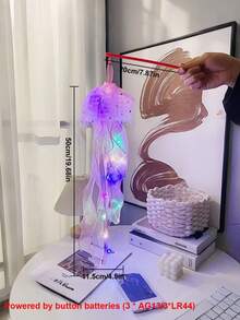1 件水母 LED 灯，便携式灯笼，彩色挂饰，适合生日、婚礼、海洋主题，颜色随机