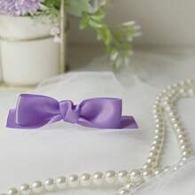 Cream Ribbon 1 Inch Double Face Satin Ribbon For Gift Wrapping Hair Bows Making Chair Sash Valentine's Day Wedding Birthday Party Invitation Decorations Floral Craft Sewing, 25 Yards - 463-葡萄紫 - 查看 3