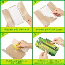 16pcs/8pcs Cockroach Trap - Indoor Use Sticky Board, No Need For Power, Essential Cleaning Supplies For - Green - View 2