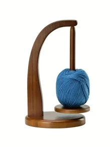 带高性能磁铁的双主轴旋转木制纱线架，手工羊毛纱线架，用于编织和钩编 DIY 毛衣、手套、帽子、围巾，绕线机 - 混色木材，感恩节和一般礼物的理想选择，纱线存储经典木制纱线手动绕线机，羊毛纱线架，羊绒纱线存储架，纱线布线旋转工具，DIY 编织、刺绣、钩编完美工艺配件