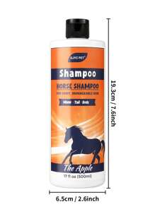 GJYC PET Equine Horse Shampoo - Conditions And Moisturizes Coat, Enhances Color, Promotes Shine - For All Horses & Pets 16.9-Ounce
