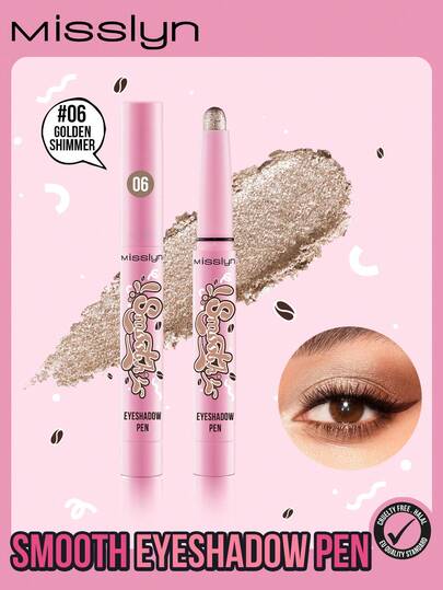  MISSLYN 柔滑眼影笔，眼影笔，眼影笔，高光眼影笔，彩色眼影笔，珠光眼影棒，防水高光眼影笔，彩色眼妆，持久防晕染眼影笔，珠光眼妆，奶油眼影笔，品牌化妆品