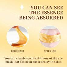 10pcs(5pairs) Gel Eye Ice Pack Cooling Eye Pad Care For Eyes, Dark Circles, Smooth Fine Lines Gel Eye Mask Gift For Women, Both Men And Women Can Use Moisturizing And Firming Golden Collagen Eye Patch, Crystal Hydrating Eye Mask Patch, Improving Eye Wrinkles, Moisturizing Eye Mask, Spring Summer Picks, Brides Maid Gifts, Room, Bedroom Decor, Bedroom Decor, Beach, Travel, For Men, For Women, Vacationcute Stuff - Multicolor - View 4