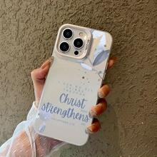 Funda para Teléfono: Funda Protectora con Citas Inspiradoras Cristianas para iPhone 16, 11, 15, 14, 13 y 12 Pro Max Plus, Regalo de Cumpleaños Perfecto para Hombres y Mujeres - Colores mixtos - Ver 1