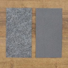 2x 8 1/8 Low Profile Non  Rug Pad Felt+ Rubber Pper, Great For Igh Traffic Areas - Safe For All Floors, Grey - 2'+x+8'1"+(Rectangular) - View 7