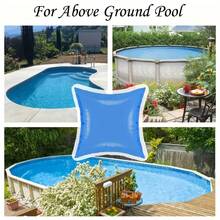 4x4 Ft Pool Air Pillow For Above Ground Pools - Ultra Thick Cold-Resistant Winterizing Kit, Ice Equalizer Pool Cover Air Pillow For Winter Pool Closing, Durable 0.4mm PVC Material With 50ft Rope Included