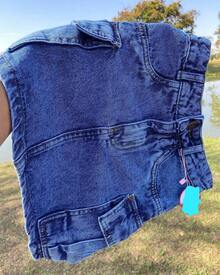 Women's High Waist Cargo Jeans Skirt With Pockets Plus Size 34 To 54 - 藍色 - 查看 1