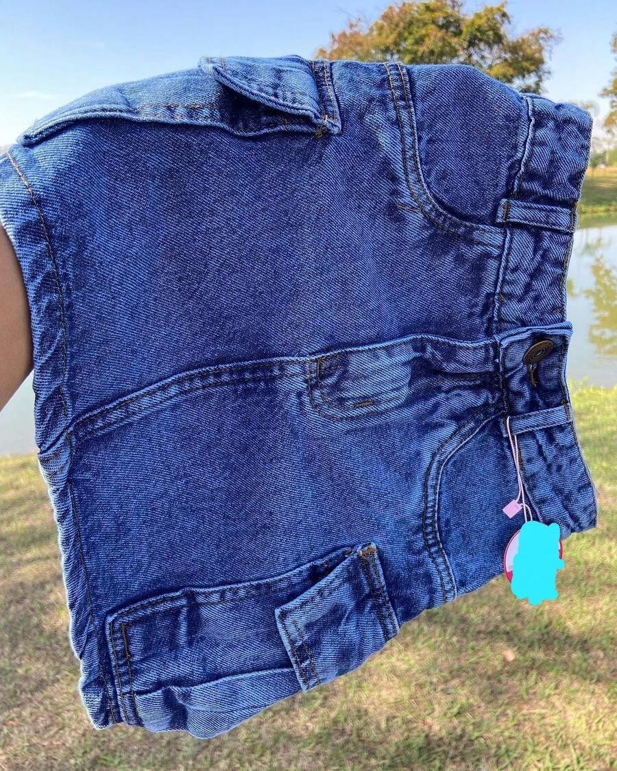Women's High Waist Cargo Jeans Skirt With Pockets Plus Size 34 To 54 - 藍色 - 查看 1
