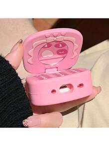 苹果粉色可爱蓝牙耳机壳软壳小镜子无线耳机保护套兼容Airpods 1/2 / Airpods Pro / Airpods 3 / Airpods Pro（第二代）保护套