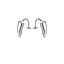 2pcs Halloween Zombie Teeth Vampire Teeth Costume Props Lip Ring Exaggerated Gothic Style Stainless Steel Fake Lip Piercing Stud Ring With Sharp Teeth Design Body Jewelry - Multicolor - View 11