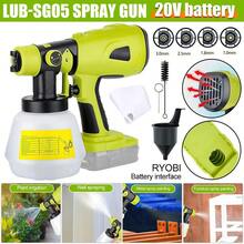 1 Set Of Green 1000ml ABS Plastic Spray Gun, Safe And Convenient Adjustable Gun, Suitable For Painting Doors, Windows, Walls, Fences, Floors, Ceilings, Flooring, Cabinets, Household Furniture And Other Articles - Green - View 4