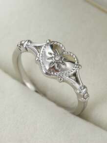 1Pc Heart Shaped Gold Colour Cz Rings For Women Elegant Female Accessories For Wedding Party Fancy Gift Jewelry - Ring - View 11