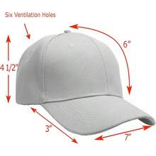 Bulk Lot 12-Pack Adjustable Size Plain Blank Solid Color Baseball Caps - Gray - View 2