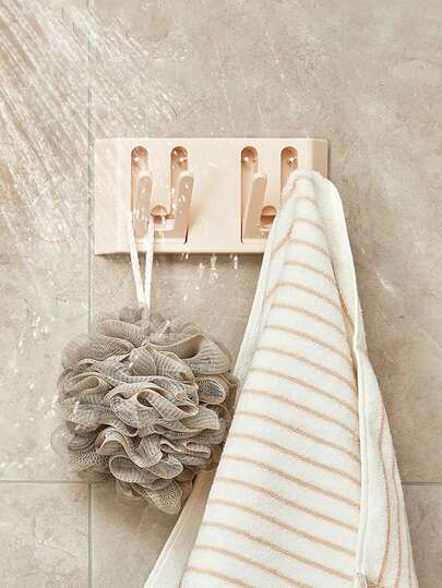 1pc Creative Entrance Hook Without Punching, Key, Coat, Bag, Umbrella Hanging Rack, Bathroom, Kitchen Storage Hanging Rack. Storage And Organization, Convenient And Practical, Sturdy And Durable. Home And Daily Necessities.