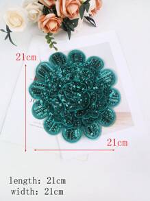 全新手工刺绣 6 层 3D 凸起水晶玫瑰花 DIY 服装、婚纱和礼服饰边