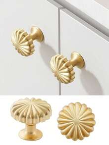 Gold Cabinet Handles, Brushed Brass Zinc Alloy Drawer Pulls, Kitchen Cabinet Hardware Accessories - Gold - View 9
