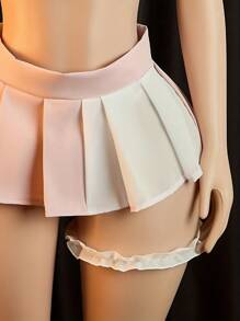 Sexy Lingerie, Cosplay, Sexy Nurse Uniform Set, 5-Piece Set: Top + Skirt + Panties + Headband + Leg Rings, Ladies Lingerie And Sexy Lingerie Set