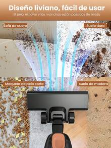 Sejoy Aspiradora Stick, 3 en 1, aspiradora ligera con cable de mano, potente aspiradora de succión para dormitorio pequeño, portátil con filtros HEPA, para sofá, cortinas, suelo duro, pelo de mascotas - Tipo de Enchufe A USA (110-127V) - Ver 3