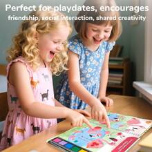 beartale 适合女孩和男孩的 7 色手指画书、适合儿童的动物园主题手指画艺术套装、手指画手绘、适合幼儿的农场动物和生活学习、早期教育忙碌书、感官和匹配活动书、儿童 DIY 创意、儿童 DIY 玩具、儿童 DIY 礼物、儿童 DIY 项目、学校、学生、夏季、返校礼物 - 彩色 - 查看 4