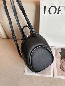 Backpack Ladies Simple Travel School Bag Small Bag - 黑色 - 查看 5