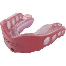 Protector bucal Deportivo, Hockey, Lacrosse, béisbol, Lucha última intervensión, Gel máximo, protección Resistente y Ajuste Personalizado, Protector bucal de fútbol con Correa, - Granate - Ver 3