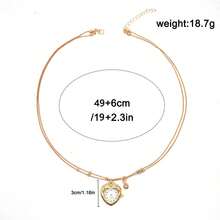 1件春夏时尚欧美风心形手表项链套装，适合作为日常礼物和生日礼物送给女朋友 - 鐘錶 - 查看 3