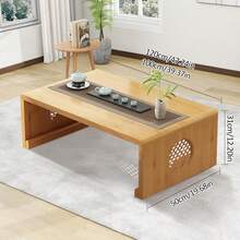 Folding Coffee Table, Foldable Japanese Style Floor Table, Tea Table, Living Room, Dining Room, Tea Room, Tatami, Home Decoration, Folding Coffee Table Outdoor,Folding Coffee Tables For Small Spaces - 原色 - 查看 1