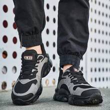 Steel Toe Sneakers For Men Shoes Comfortable Puncture Proof Slip-Resistant Work Shoes - Black - View 10