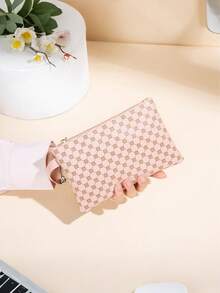 编织零钱包，女士小型零钱包，便携式手持钥匙包，钥匙卡收纳包，编织小钱包，便携式手提包，钥匙卡夹，手持悬挂式收纳包，女士零钱包，迷你钱包，钱包，秋季腕包，零钱包 - 彩色 - 查看 3