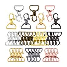 20/30pcs Rotatable Key Rings Hooks, D-Ring Key Chain Hooks, D-Ring Clip Hanging Cords Hardware, Suitable For Making Key Chains, Bag Charms, Lanyard Hardware, DIY Crafts, Suitable For DIY Holiday Party Gifts, Back To School Gifts, Halloween, Christmas - One Size - View 2