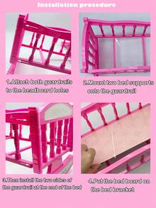 26cm Realistic Doll That Can Pee And Drink Water, With 4 Sound Effects, Comes With Bottle & Pacifier, Pink Bed, Children's Pretend Play Toy Gift (Outfit Pattern Random)