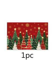1/2/4/600Pcs Christmas Eucalyptus Theme Placemats, Polyester Placemats, Christmas Eucalyptus Theme Design Style Placemats, Suitable For Christmas Tabletop Decoration, Christmas Party Gathering Home Decor. 30x45cm. - Multicolor - View 14