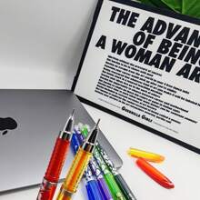 6 Colors Erasable Gel Pens Set | Smooth Writing, Heat Erasable Ink, Refillable School & Office Correction Pens