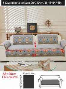 1 件四季沙发垫套，现代简约防滑沙发座椅保护套，防尘可洗沙发套，浅灰色柔软防褪色，宠物友好，适合 L 型沙发和 1/2/3/4 座沙发 - 淺灰色 - 查看 19