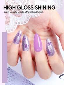 60PCS Gel Nail Polish Kit Glitter Green Pink Gel Polish Kit 5pcs Base Top Coat & Silver Golden Glitter Top Coat Set For Women 55 Colors Gel Polish Set Manicure Salon Gift Nail Art DIY Kit - Họa sĩ - Xem 8