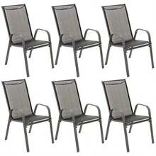 Stacking Chairs - CanopyBlackFrameAnthracite - View 1